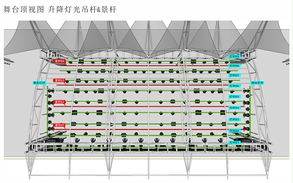 镇巴民歌广场户外舞台灯光、音响工程项目