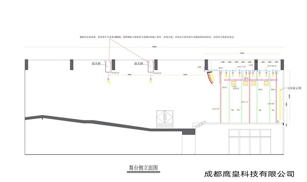 重庆某中学多功能剧场灯光音视频舞台机械设计方案 意昂体育灯光音响工程