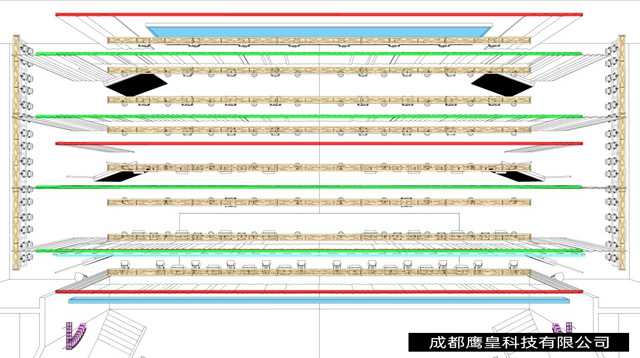 重庆某中学多功能剧场灯光音视频舞台机械设计方案 意昂体育灯光音响工程